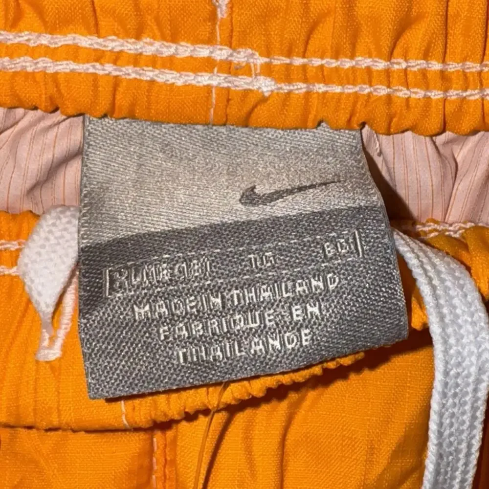 Vintage Nike Running Shorts Women’s XL Orange‎ White Split Track 90s Y2K NWT
